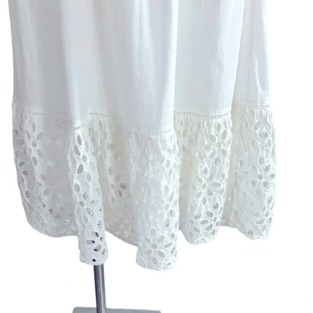 J CREW white /‎ Ivory Eyelet Sun Dress